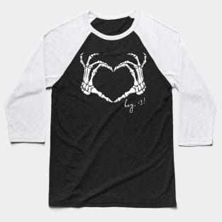 Skeleton Love Baseball T-Shirt